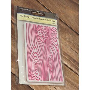 RECOLLECTIONS 309699 LOVE RUBBER STAMP VALENTINES HEART SWIRL